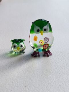 Cute Art Glass Owl