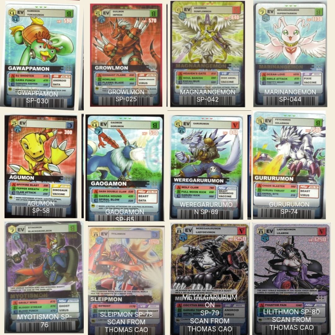 Digimon Alpha Evolve Data Carddass, Hobbies & Toys, Toys & Games on  Carousell