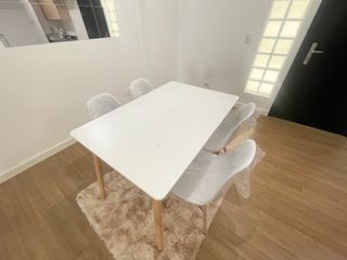 Dining table including 4 chairs