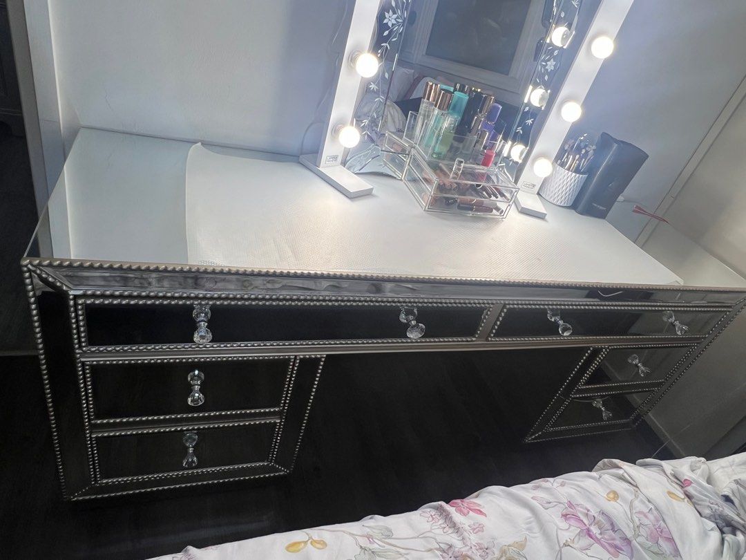 Dressing Table (Category: Other Home Furniture) located in Singapore. Submitted by CareBearXO (Listing ID 1301911573, Image 2). Description: This could be use for your side table or even dressing set, my husband got it for me custom made from Jarkarta but it is taken a lot of space and I would prefer to have a small one as my house couldn’t accommodate this beautiful dressing table, bought it for $2,600 from Dainty Living .