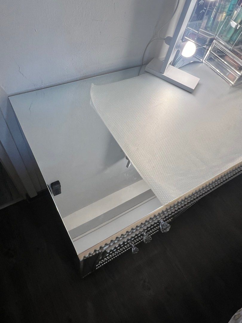 Dressing Table (Category: Other Home Furniture) located in Singapore. Submitted by CareBearXO (Listing ID 1301911573, Image 3). Description: This could be use for your side table or even dressing set, my husband got it for me custom made from Jarkarta but it is taken a lot of space and I would prefer to have a small one as my house couldn’t accommodate this beautiful dressing table, bought it for $2,600 from Dainty Living .