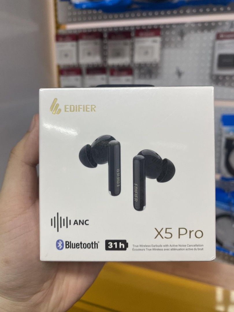 Edifier X5 Pro Bluetooth Wireless Active Noise Cancellation True Wireless Earbuds Black (Category: Headphones & Headsets) located in Makati City. Submitted by techubstoreandaccessories (Listing ID 1302037187, Image 2). Description: Edifier X5 Pro Bluetooth Wireless Active Noise Cancellation True Wireless Earbuds Black Same Day Delivery or Pick up‼️ Shop Location: Pasig Area Guaranteed 💯 Original with Warranty. Text or Call for more info 🙂 09107