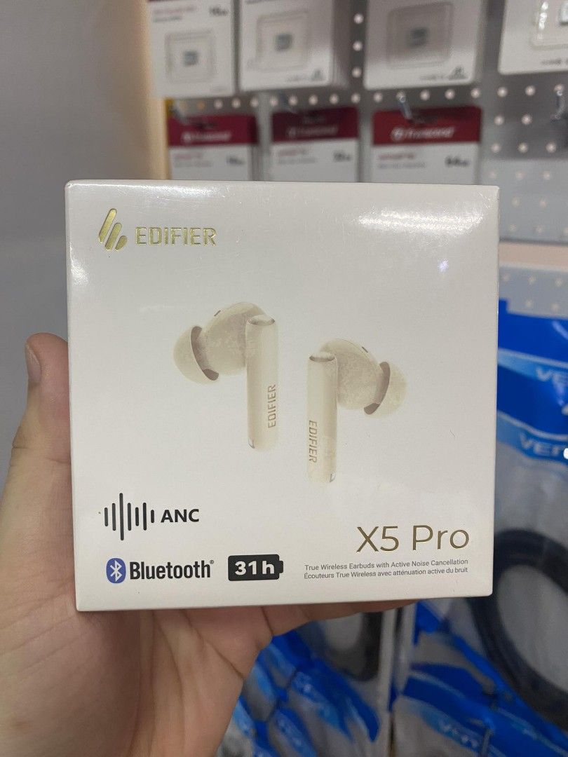 Edifier X5 Pro Bluetooth Wireless Active Noise Cancellation True Wireless Earbuds Ivory (Category: Headphones & Headsets) located in Makati City. Submitted by techubstoreandaccessories (Listing ID 1302037235, Image 1). Description: Edifier X5 Pro Bluetooth Wireless Active Noise Cancellation True Wireless Earbuds Ivory Same Day Delivery or Pick up‼️ Shop Location: Pasig Area Guaranteed 💯 Original with Warranty. Text or Call for more info 🙂 0910*