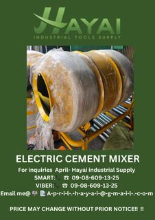 Electric cement mixer