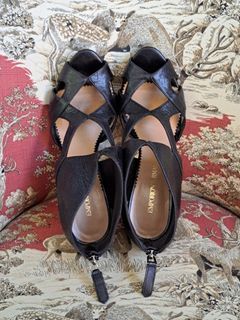 Emporio Armani Black Leather Heels