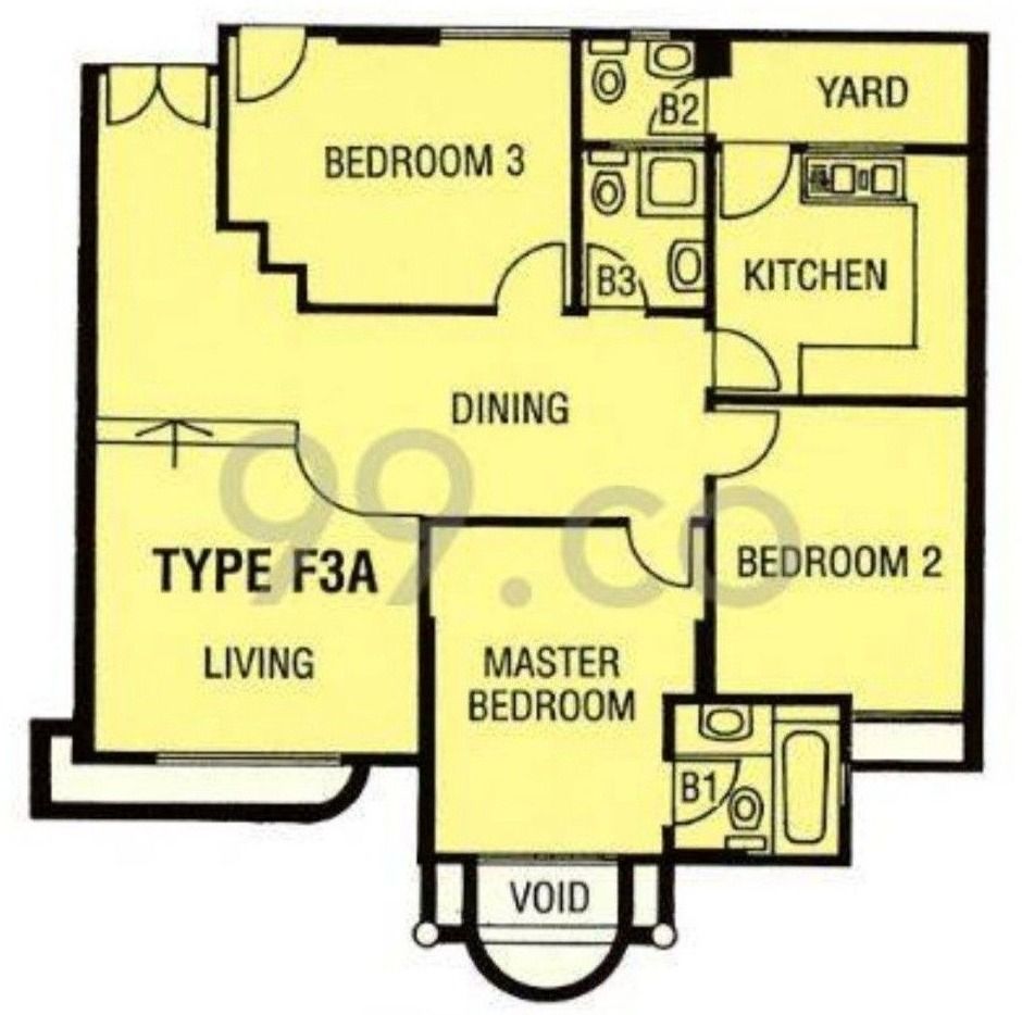 Escada View | District 14 Freehold Landed Enclave 3 Bed 3 Bath Unit With Yard Area!62863113876482114