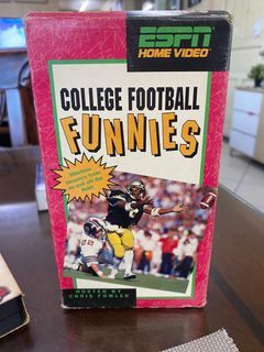 ESPN College Football Funnies Bloopers VHS Video Tape Chris Fowler Movie Sports - Used Preloved