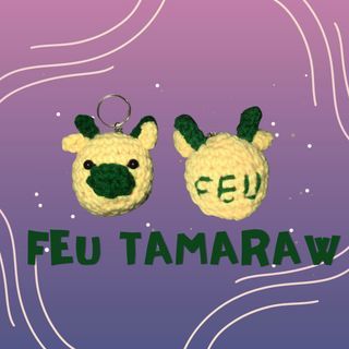 FEU Tamaraw Crochet Keychain