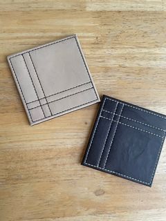 FREE: 2-pc Reversible Leather Coasters