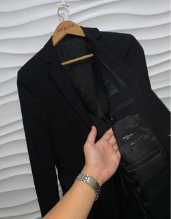 G200 Man Slim-Fit Black Blazer Jacket Coat! (SMALL)