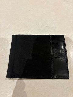 Gianfranco Ferre black wallet with money clip