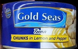 Gold Seas Tuna Chunks in Lemon & Pepper 185g