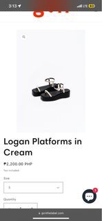 GVN Logan Platforms in Cream - Size 7