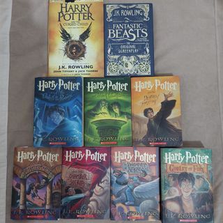 Harry Potter Series, Harry Potter and The Cursed Child, and Fantastic Beasts and Where to Find Them by JK Rowling