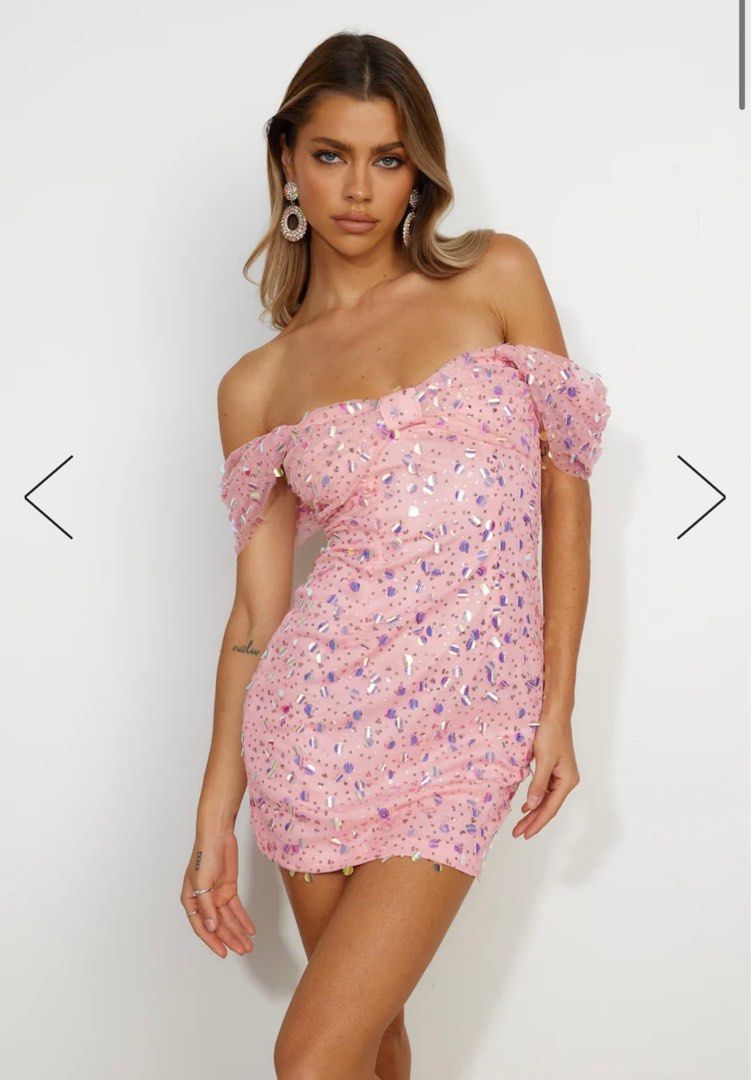 hello molly pink sequin dress HELLO MOLLY Girls Come Together Sequin Mini Dress Pink Size XL