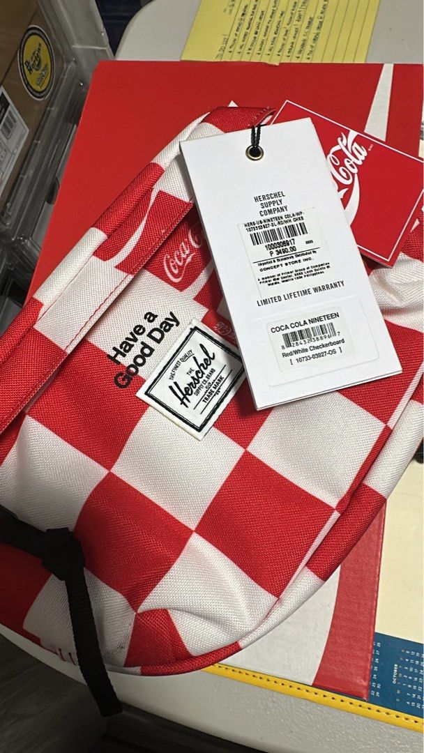 Herschel Waist Pack (Category: Belt bags, Clutches and Pouches) located in Manila. Submitted by emceepee (Listing ID 1302013702, Image 2). Description: Herschel nineteen waist pack coca cola edition Kinda big for me .