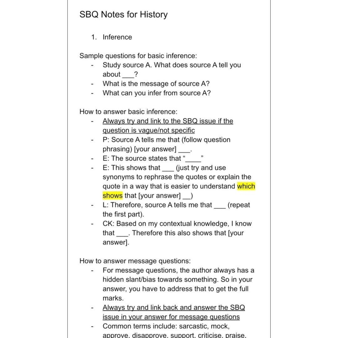 HISTORY | TOP RAFFLES STUDENT'S Lower Secondary Sec 1 & Sec 2 History Package (Model Essays, Notes, Papers) History Secondary 1 Secondary 2 Papers IP History SBQ, Papers, Practices Sec 1 Sec 2 (Category: Assessment Books) located in Singapore. Submitted by biscuitnotes (Listing ID 1281300668, Image 2). Description: LOWER SECONDARY HISTORY NOTES CREATED BY TOP STUDENT FROM RAFFLES! ❗️WHY BUY FROM ME? To parents: Sometimes you may feel that your ch