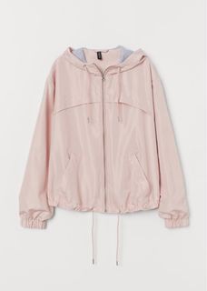 H&M Power Pink Windbreaker with Hood Large on tag