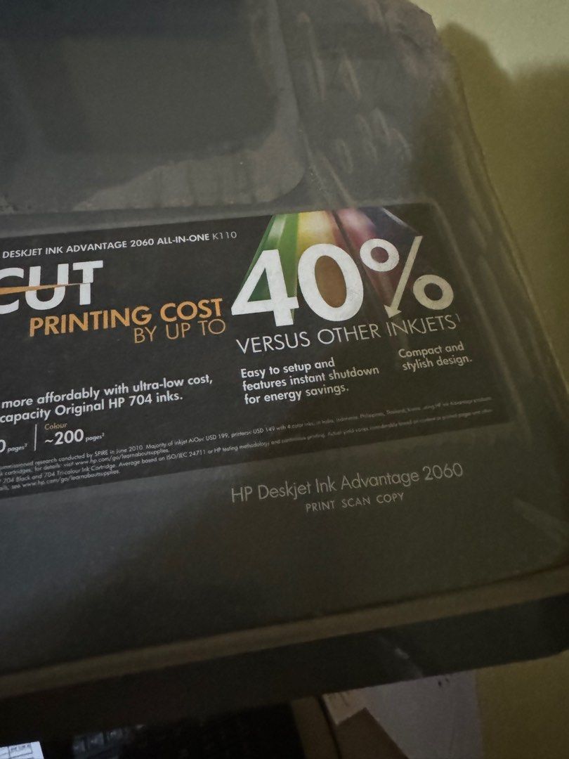 Hp Ink Advantage 2060 printer, copier, scanner (Category: Printers, Scanners & Copiers) located in Makati City. Submitted by edwin34 (Listing ID 1301882746, Image 2). Description: HP Ink Advantage 2060 Print, scan, copy Issue: Cannot feed multiple pieces of paper. Need to feed one piece at a time Except for this all function working well. RFS: bought a new printer .