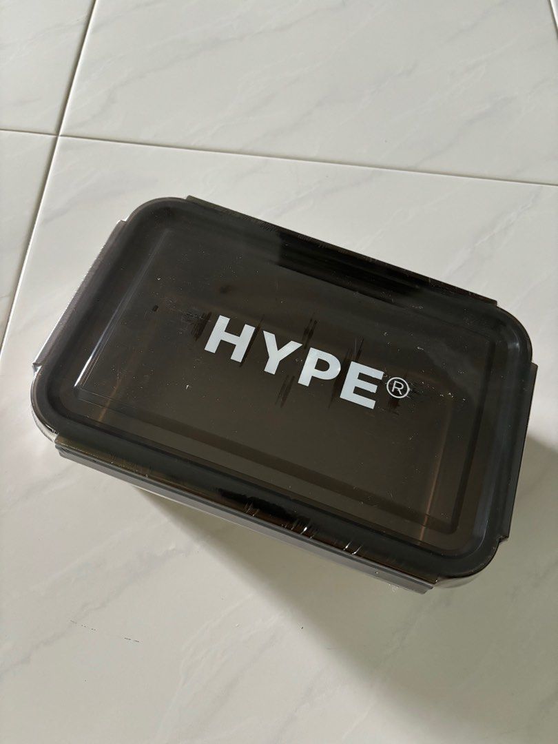 HYPE Lunchbox (Category: Accessories) located in Singapore. Submitted by cavellchan (Listing ID 1301954607, Image 1). Description: Big HYPE lunchbox to store cool stuff and food! Stand out from the crowd with this!.