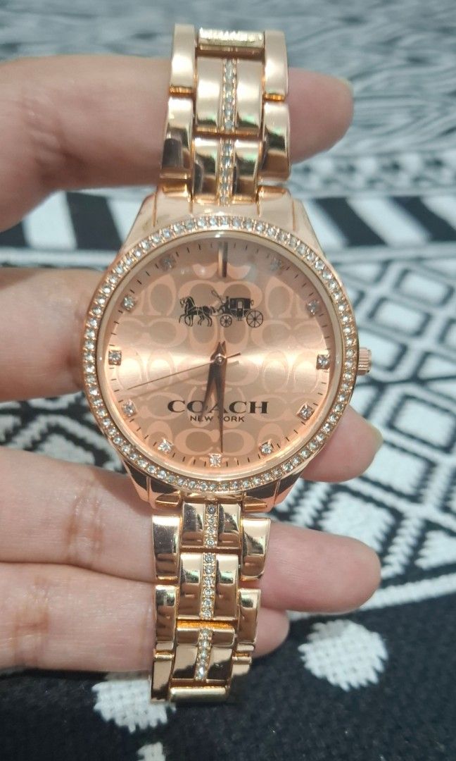 Jam Tangan Coach Rose Gold