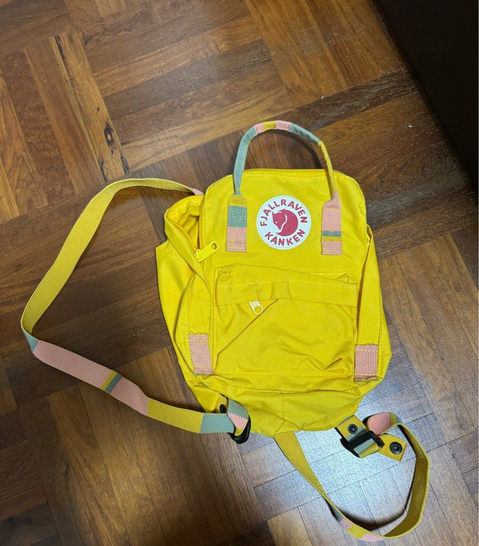 Kanken yellow and pink cheap