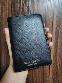 Kate Spade Staci Passport Holder, Black (Authentic)