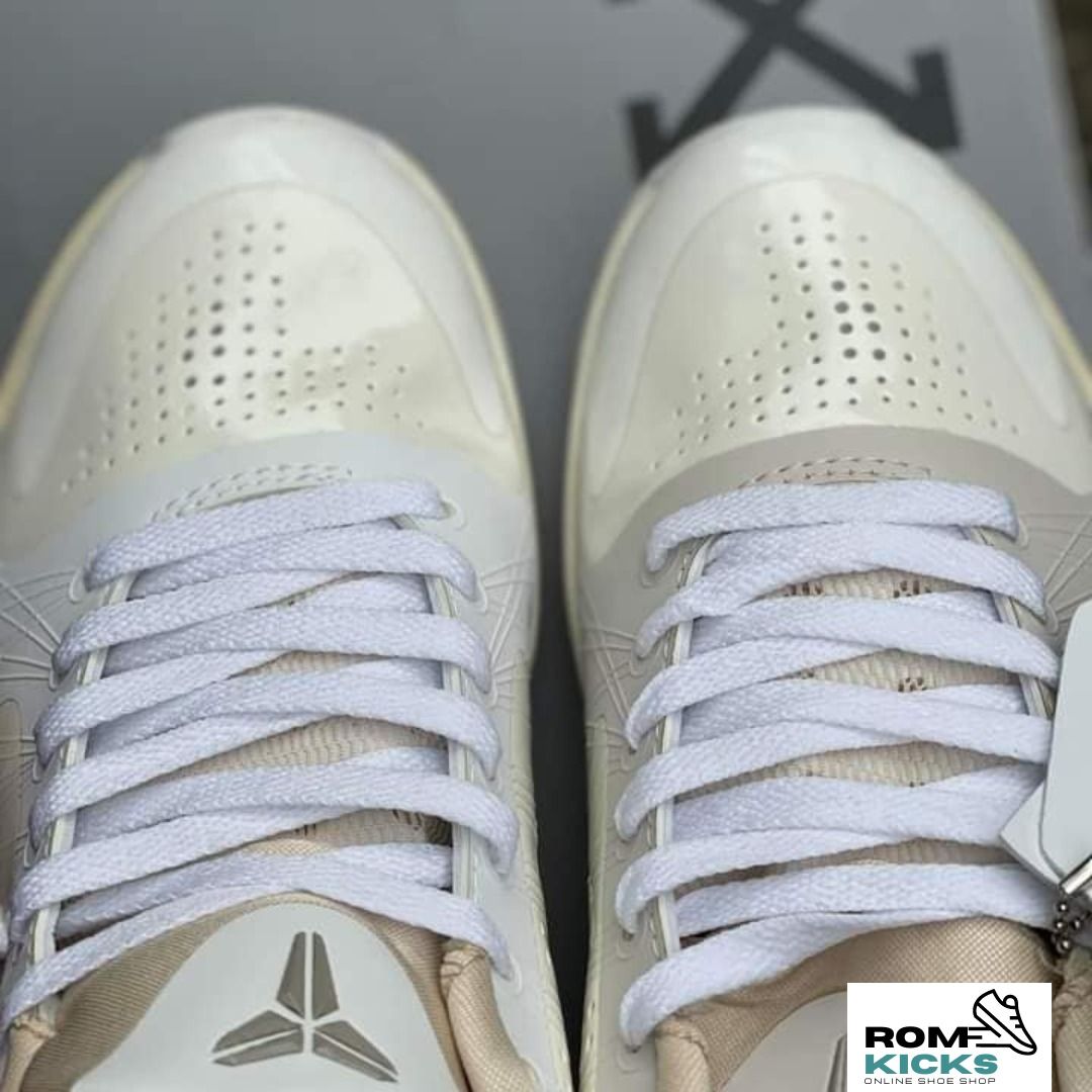 KOBE 5 OFF WHITE (Category: Sneakers) located in Caloocan City. Submitted by romkicks (Listing ID 1301915768, Image 3). Description: AVAILABLE EURO SIZE: 41/42/43/44/45 .