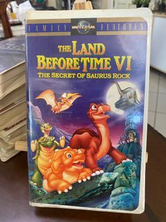 Land Before Time VI The Secret of Saurus Rock VHS Movie Clamshell Dinosaur Kids  - Used Preloved