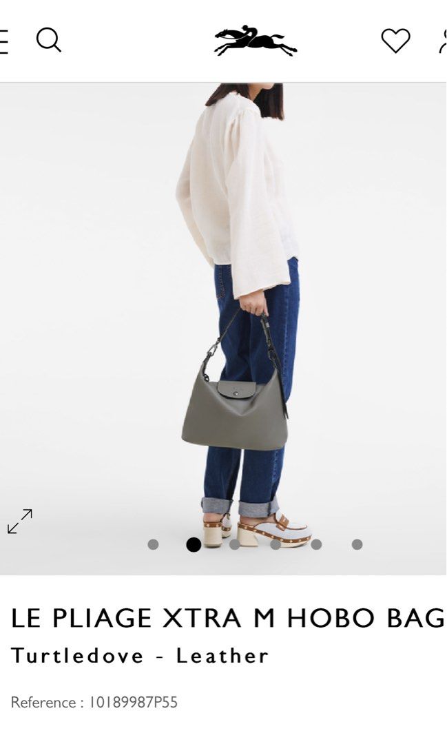 Longchamp LE PLIAGE XTRA M HOBO BAG Turtledove Leather Brand New Women s Fashion Bags Wallets Shoulder Bags on Carousell