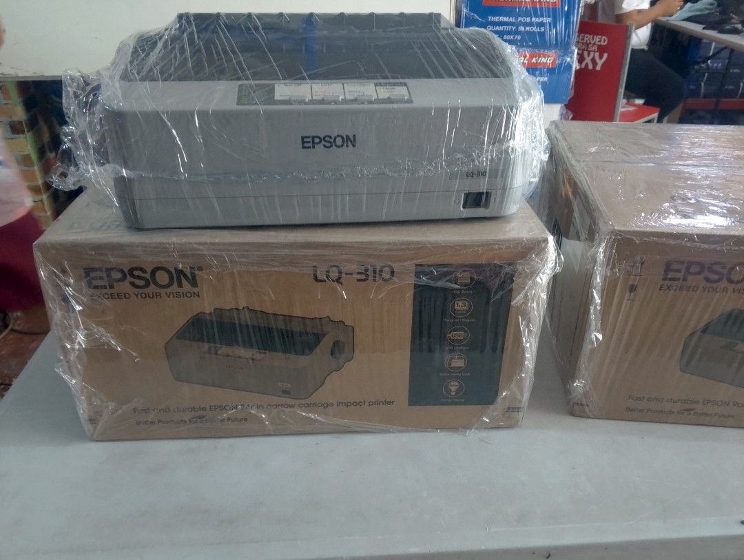 LX310 Epson printer (Category: Printers, Scanners & Copiers) located in Manila. Submitted by cm875381367283 (Listing ID 1301914349, Image 3). Description: Epson printer lx310 brand new 1 Year warranty with free continuous paper and ribbon cartridge.