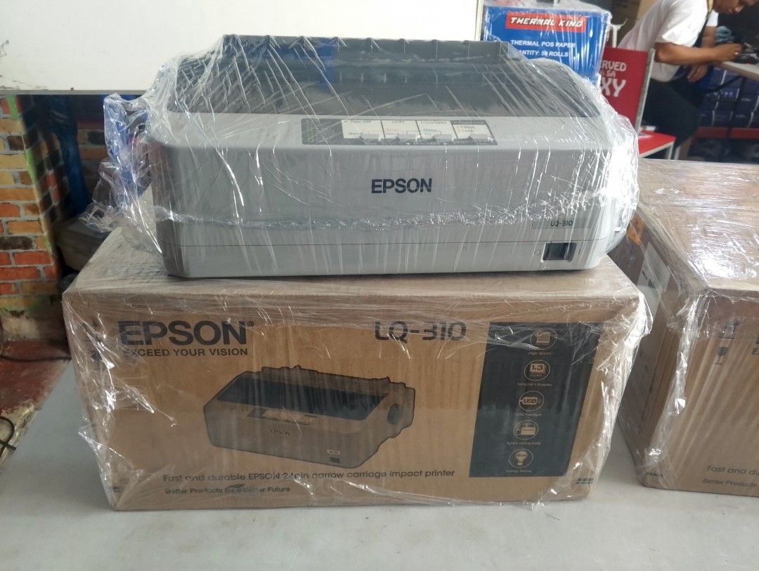 LX310 Epson printer (Category: Printers, Scanners & Copiers) located in Manila. Submitted by cm875381367283 (Listing ID 1301914349, Image 1). Description: Epson printer lx310 brand new 1 Year warranty with free continuous paper and ribbon cartridge.