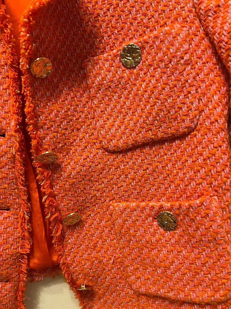 MANGO Tweed Jacket, Women's Fashion, Coats, Jackets and Outerwear on