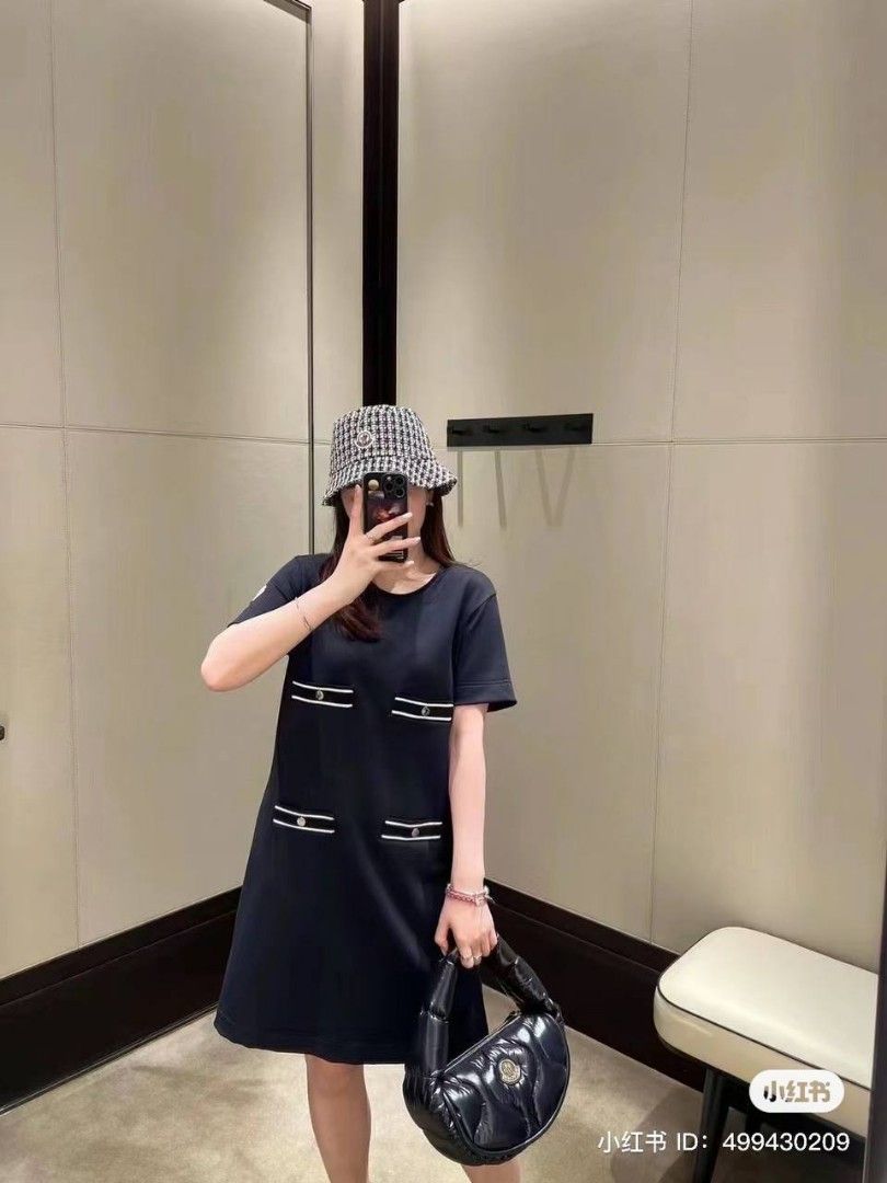 MC Black Jersey Short Sleeve Mini Dress Women s Fashion Dresses Sets Dresses on Carousell