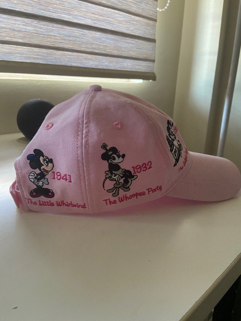 Minnie Mouse History Pink Cap Disneyland Shanghai, Women's Fashion