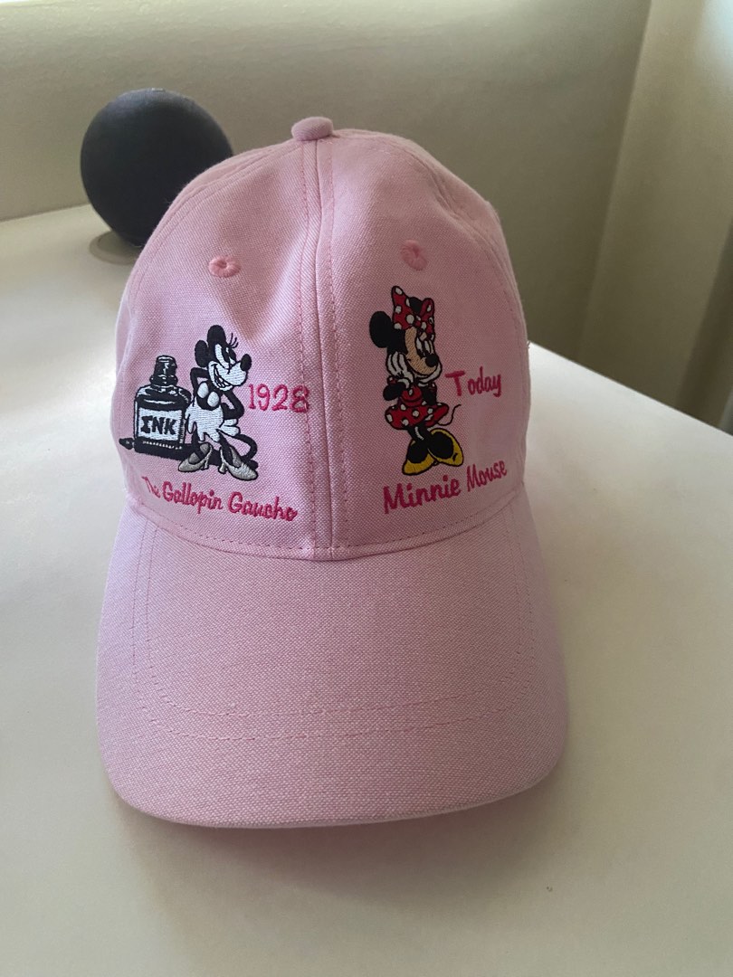 Minnie Mouse History Pink Cap Disneyland Shanghai, Women's Fashion