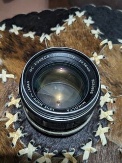 Minolta MC Rokkor-PF f:58mm 1:1.4 MF Lens