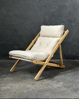 Miscentury Canvas Lounge Chair