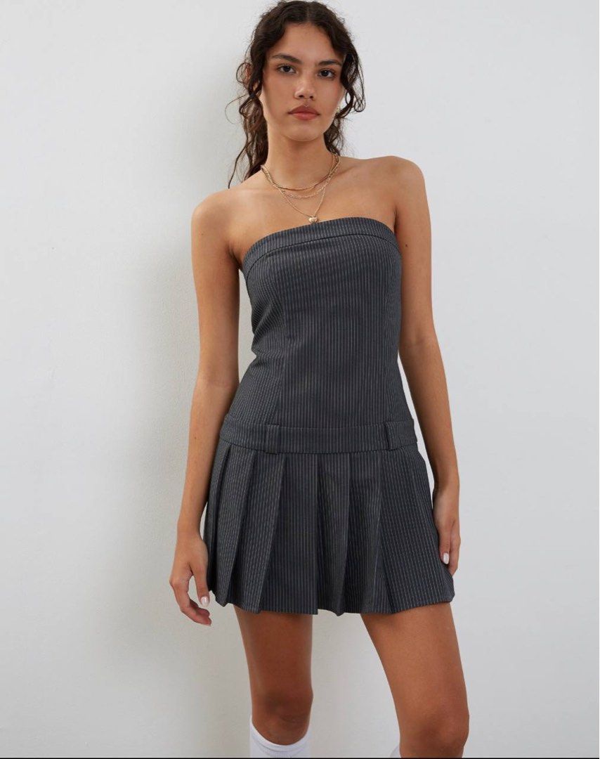 motel rocks payoda mini dress - pinstripe grey #NPbiz14, Women's Fashion, Dresses & Sets, Dresses on Carousell motel rocks payoda mini dress - pinstripe grey #NPbiz14, Women's Fashion, Dresses & Sets, Dresses on Carousell