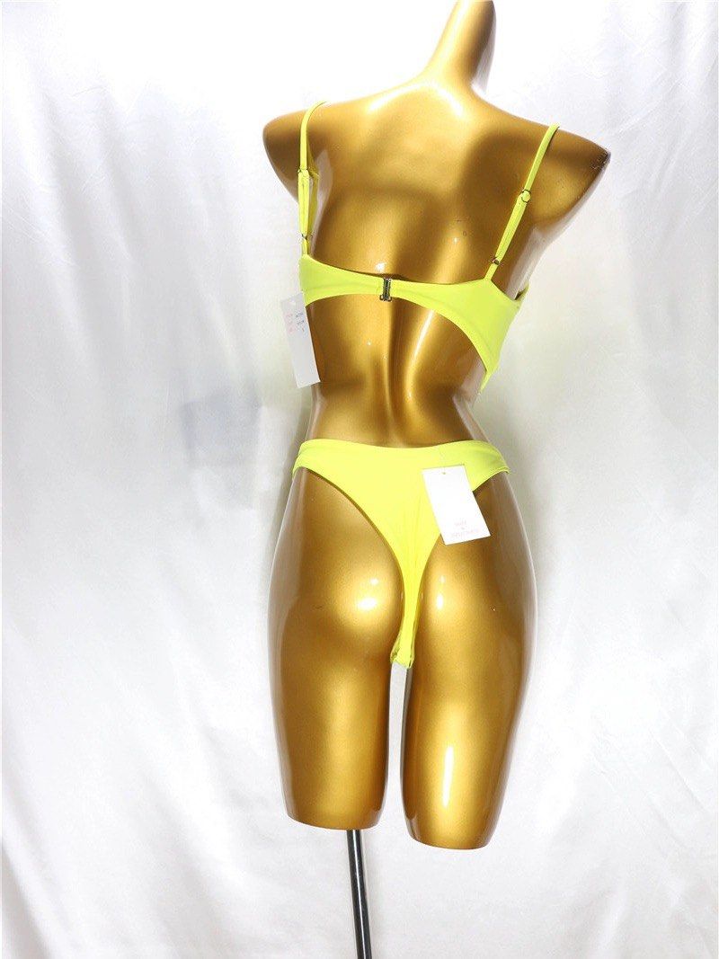 Missguided yellow bikini discount