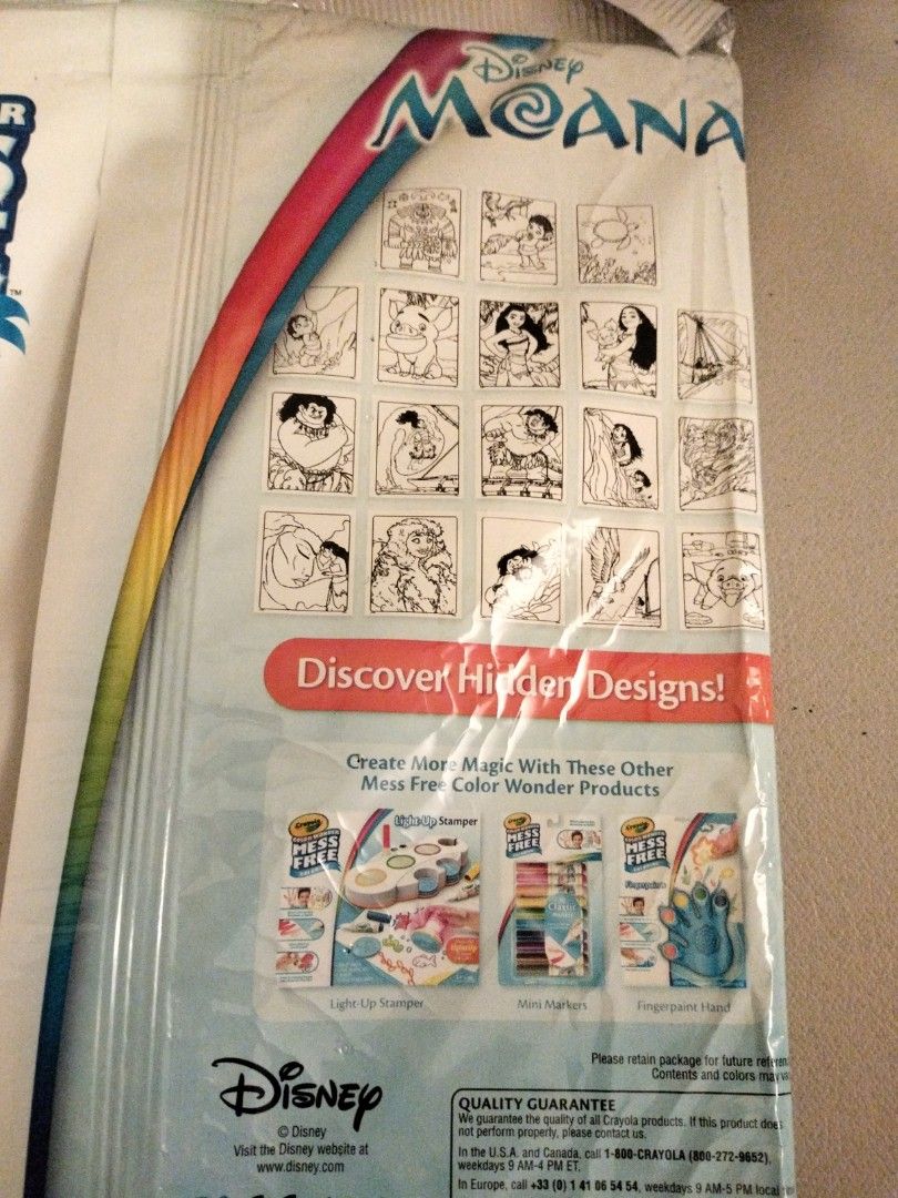 New Crayola Color Wonder Mess Free Coloring Moana || MK-MI-1954, Desain ...