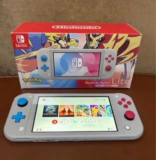 Nintendo Switch Lite pokemon edition with Games