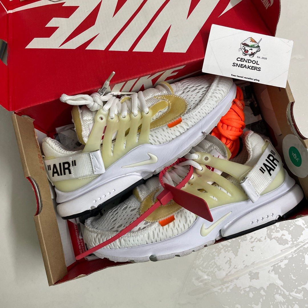 Off White Presto White UK4.5 us5 Women s Fashion Footwear Sneakers on Carousell