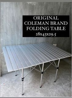 ORIGINAL COLEMAN 6 LEGS FOLDABLE OUTDOOR TABLE 🇯🇵