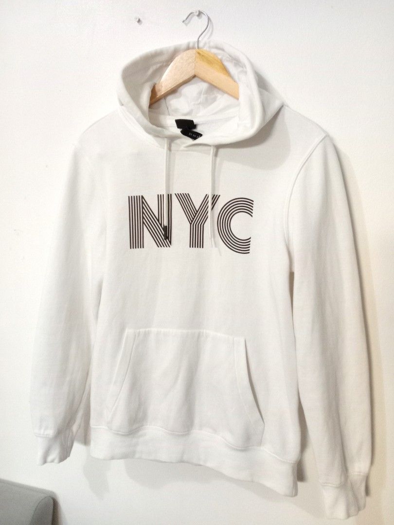 Original H M Hoodie Jacket White Men s Fashion Tops Sets Hoodies on Carousell