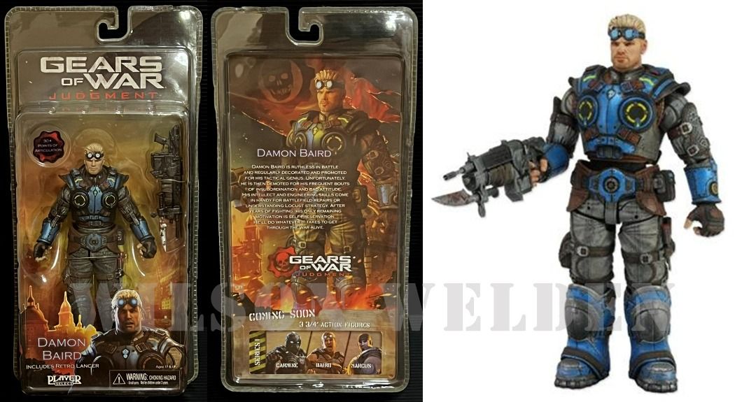 Figurine Damon Beard Gears Of War Série 2 - NECA - Boîte Ouverte