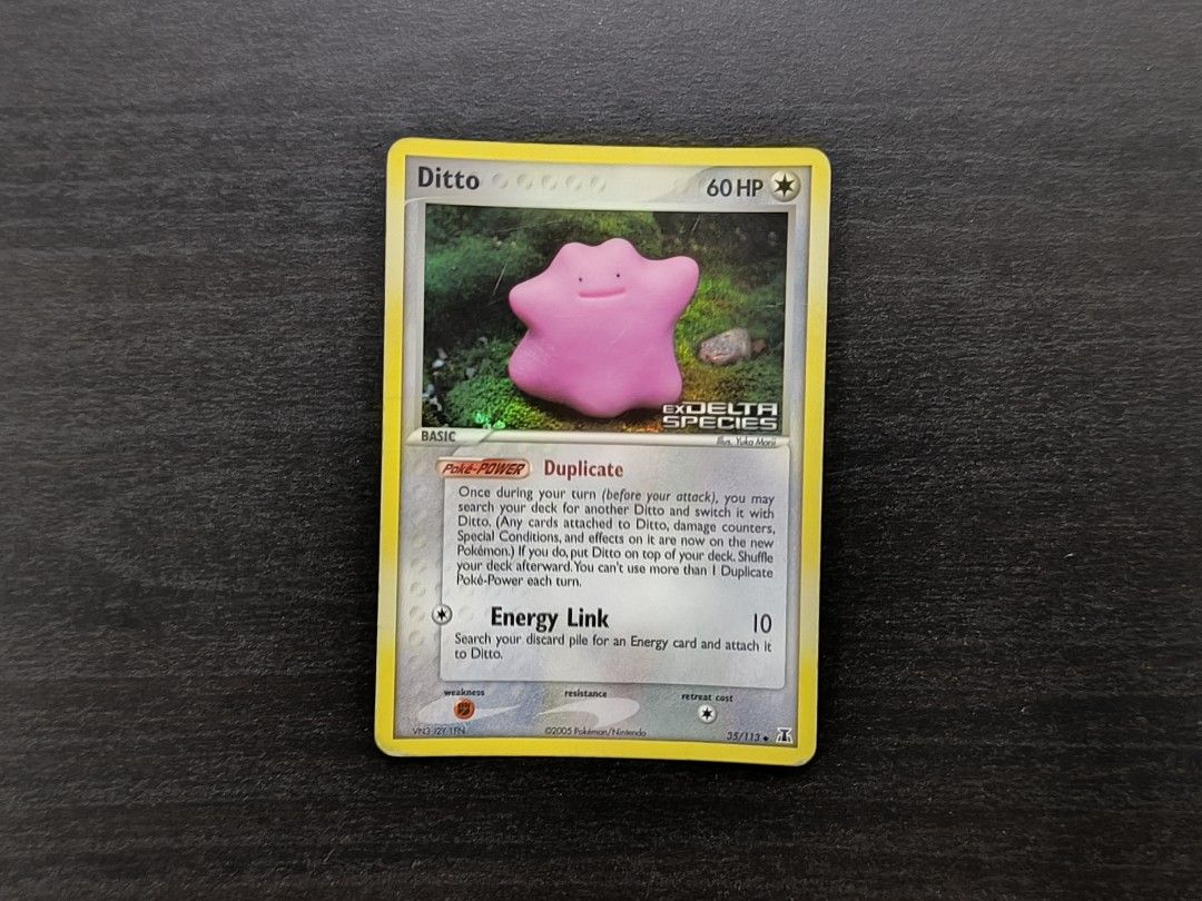 Pokemon Ditto 35/113 EX Delta Species Reverse Holo, Hobbies & Toys, Toys &  Games on Carousell