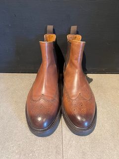 Polo Ralph Lauren Asher Wingtip Chelsea Boots, Size 7 US / 6 UK / 40 EU