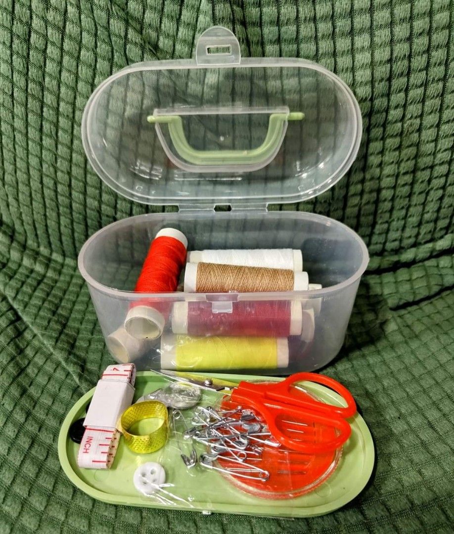 PORTABLE MINI SEWING KIT SET W/BOX (Category: Craft Supplies & Tools) located in Manila. Submitted by blessap26genmerch (Listing ID 1301917598, Image 3). Description: .
