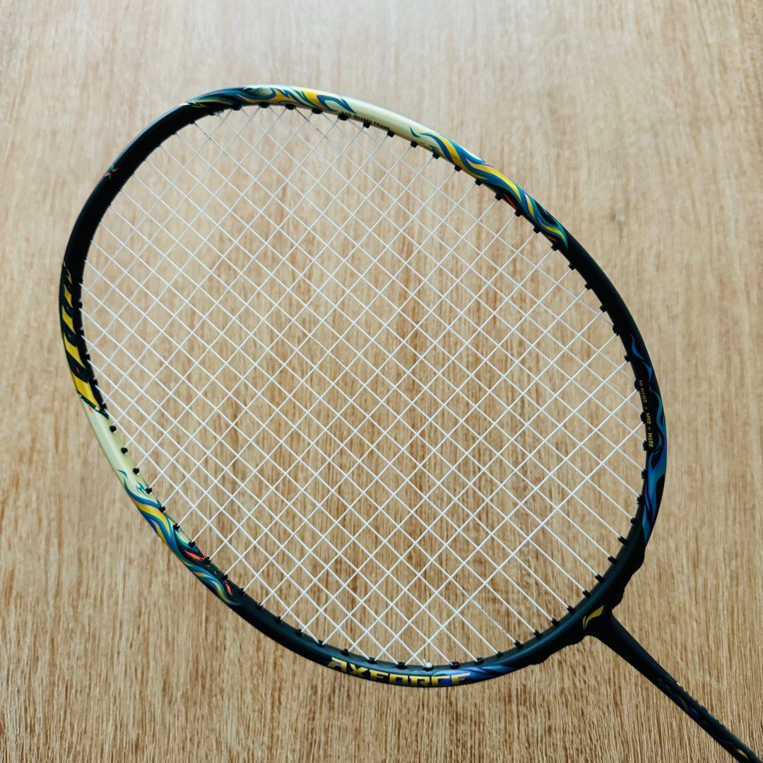 Pristine Condition Li Ning Axforce 100 4U 4UG5 Badminton Racket Racquet  strung with Yonex Exbolt 65 Badminton String